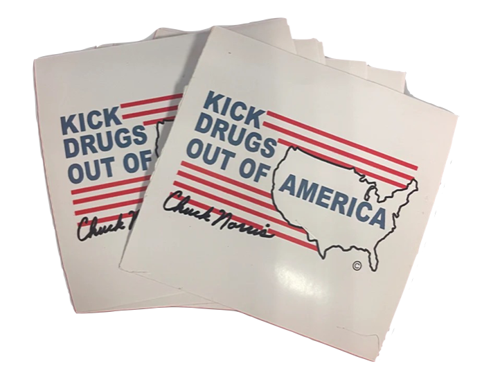 Kick Drugs Out Of America Sticker