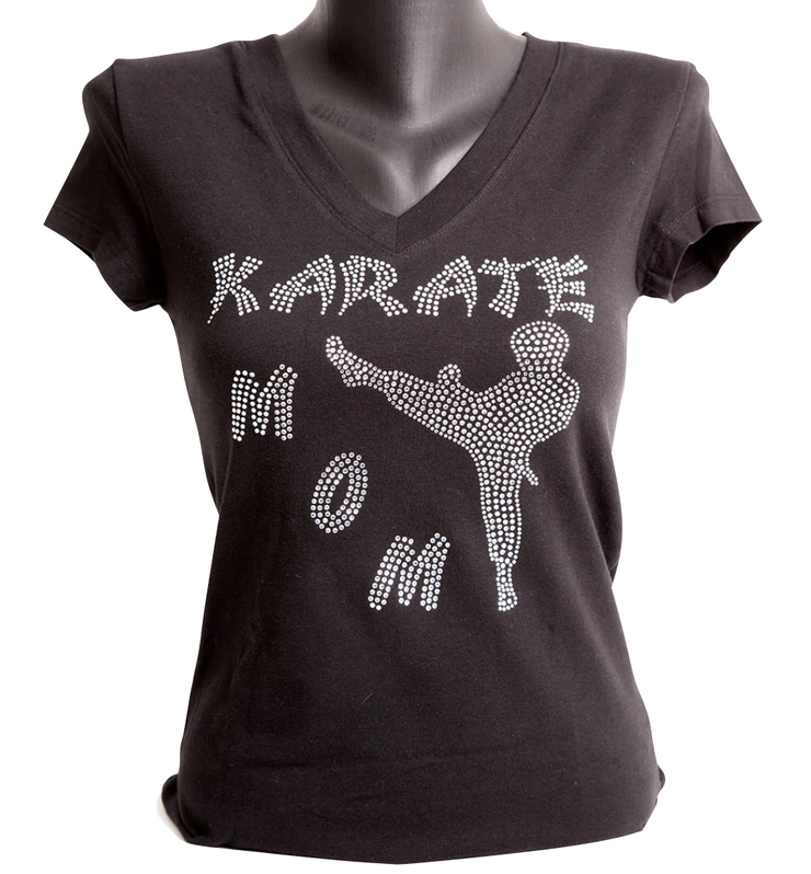 Karate Mom Bling Shirt