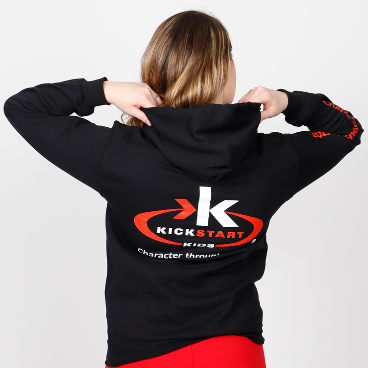 KSK Logo Character through Karate Pullover Hoodie