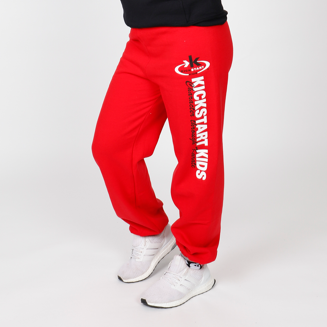 KSK Red Workout Sweatpants Kickstart Kids